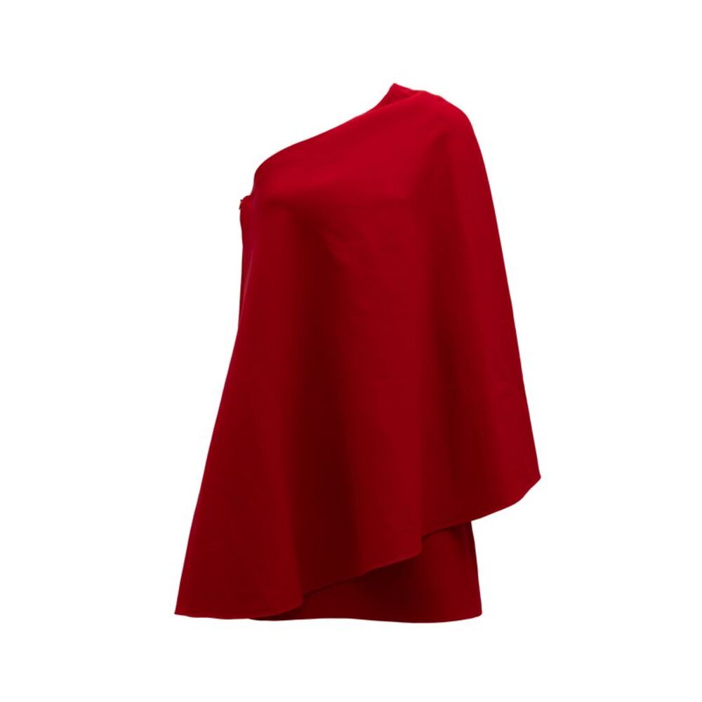 Valentino Garavani Deep Red Short Cocktail Women's Dress